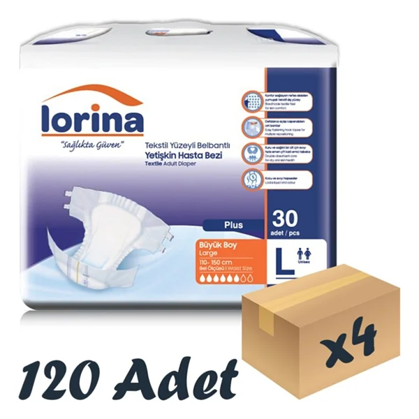Lorina Belbantlı Orta Boy M 30'lu 4 Adet Hasta Bezi - Görsel 5