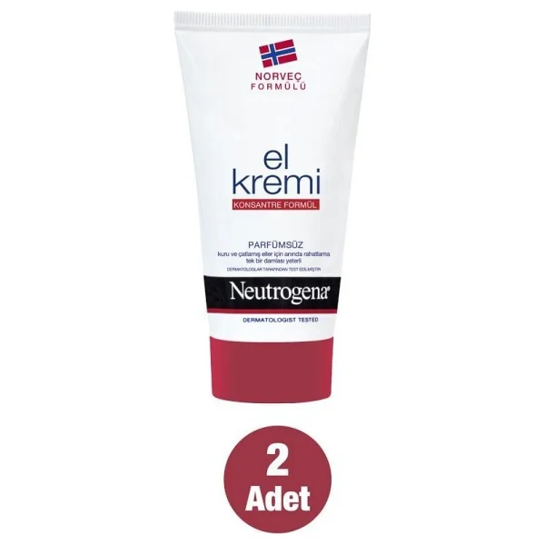 Neutrogena Parfümsüz El Kremi 75 Ml X 2 Adet Norveç Formülü İle Yoğun Nemlendirme - Görsel 2