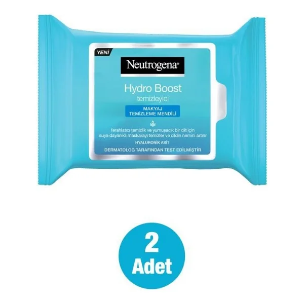 Neutrogena Hydro Boost 25'li 2 Adet Makyaj Temizleme Mendili - Görsel 2