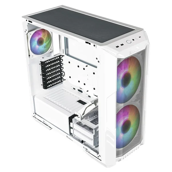 Cooler Master Haf 500 H500-Wgnn-S00 Argb Fanlı Beyaz Atx Oyuncu Kasası - Görsel 4