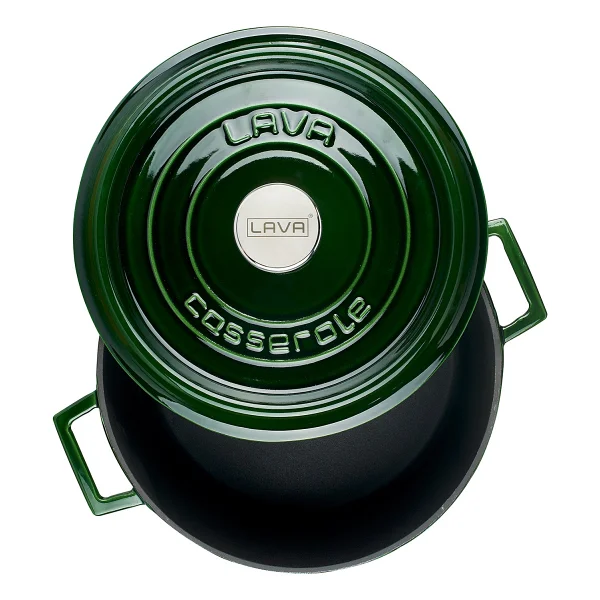 Lava Premium Majolik Yeşil 28 Cm Döküm Tencere - Görsel 2