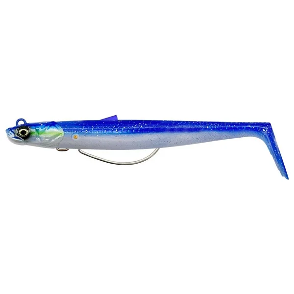 Savage Gear Sandeel V2 Weedless 11.5 Cm 22 Gr 2+1 Silikon Yem - Blue Pearl Silver - Görsel 2
