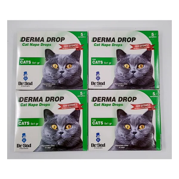 Derma Kedi Dış Parazit Damla 4 Kutu - Görsel 2