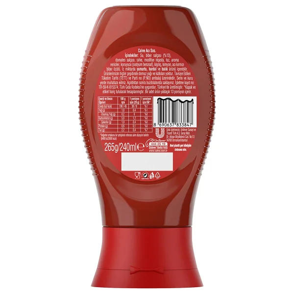 Calve Acı Sos 265 Gr - Görsel 7