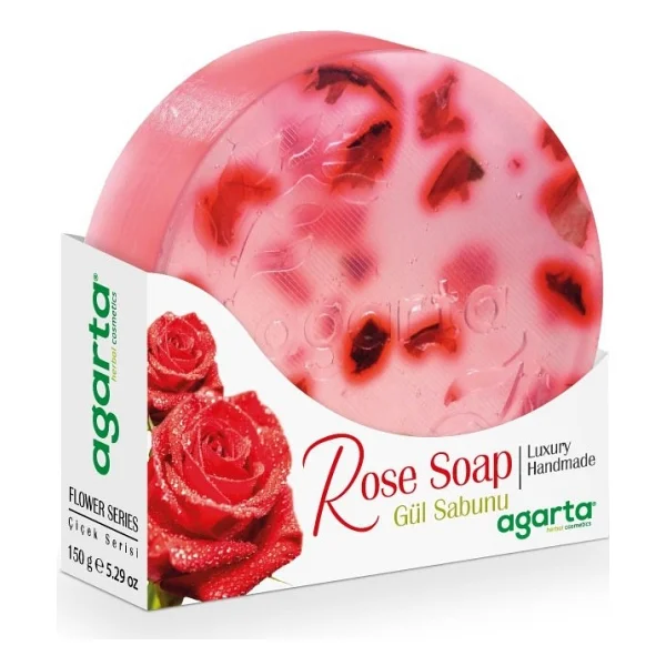 Agarta Çiçek Serisi Doğal Gül Sabunu 150 Gr - Görsel 2
