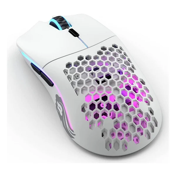 Glorious Model O- Minus Glo-Ms-Omw-Mw Mat Beyaz RGB Şarjlı Optik Kablosuz Oyuncu Mouse - Görsel 3