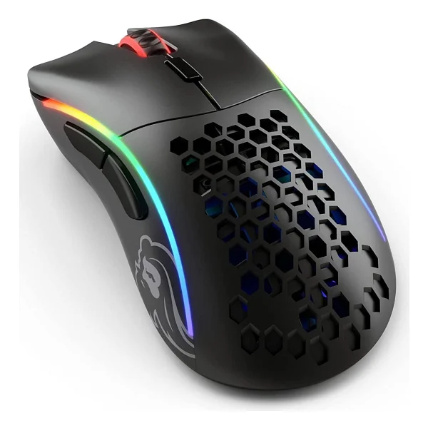 Glorious Model D- Minus Glo-Ms-Dmw-MB Mat Siyah RGB Ergonomik Şarjlı Optik Kablosuz Oyuncu Mouse - Görsel 3