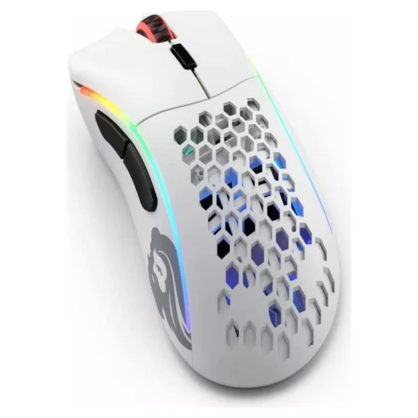 Glorious Model D- Minus Glo-Ms-Dmw-Mw Mat Beyaz RGB Ergonomik Şarjlı Optik Kablosuz Oyuncu Mouse - Görsel 3