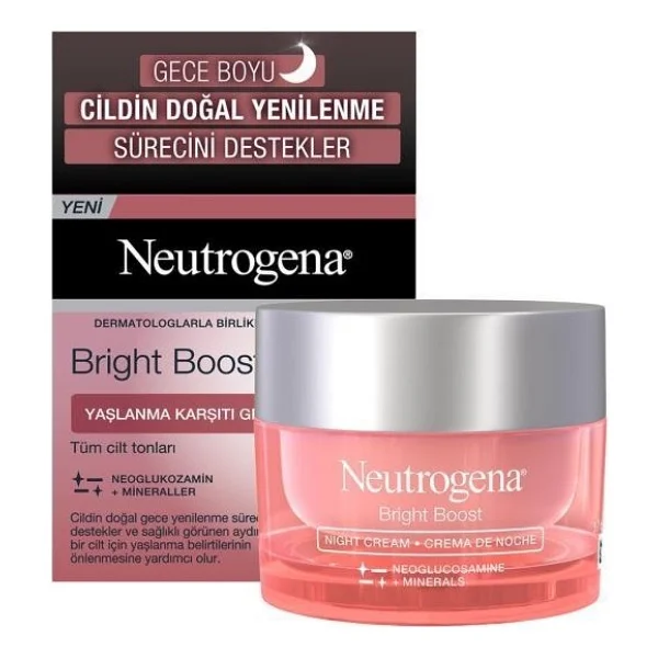 Neutrogena Bright Boost Yaşlanma Karşıtı Gece Kremi 50 Ml - Görsel 2