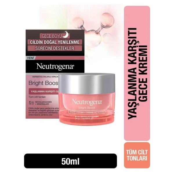 Neutrogena Bright Boost Yaşlanma Karşıtı Gece Kremi 50 Ml - Görsel 3