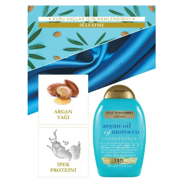 Ogx Argan Oil Of Morocco Onarıcı Sülfatsız Saç Bakım Kremi 385 Ml - Görsel 3