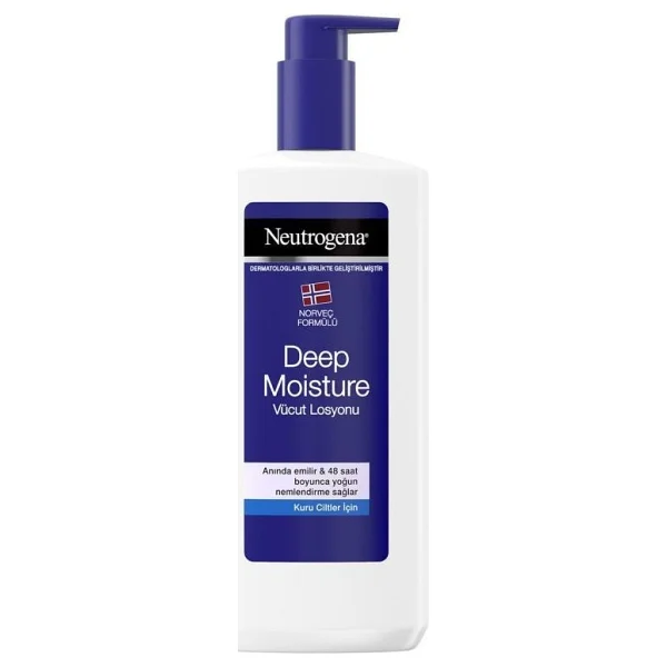 Neutrogena Deep Moisture 400 Ml Parfümlü Vücut Losyonu Kuru Ciltler İçin Yoğun Nemlendirme - Görsel 2
