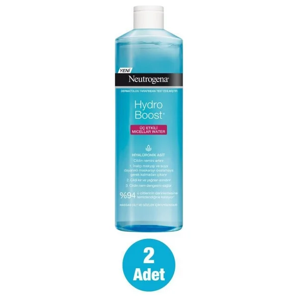 Neutrogena Hydro Boost 400 Ml 2 Adet Makyaj Temizleme Suyu - Görsel 2