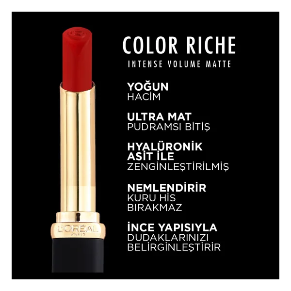 L'oreal Paris Color Riche Intense Volume Matte 640 Nude Independant Stick Ruj - Görsel 6