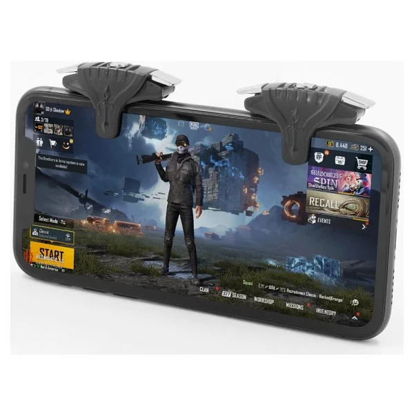 Jopus Pubg Metal Tetik Aparatı Metal Ateş Tuşu - Siyah - Görsel 6