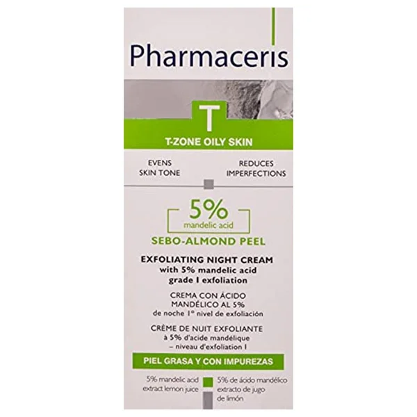 Pharmaceris T Sebo-Almond Peel %5 Exfoliating Gece Kremi 50 Ml - Görsel 3