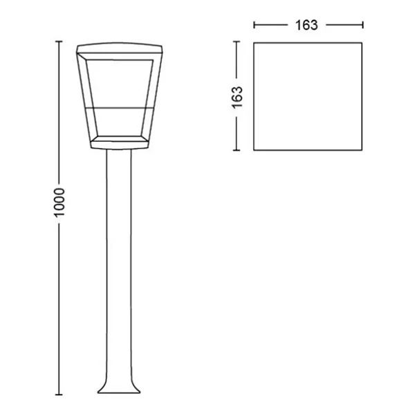 Philips Hue Econic 915005732701 15 W LED Direk Bahçe Aydınlatması - Görsel 4