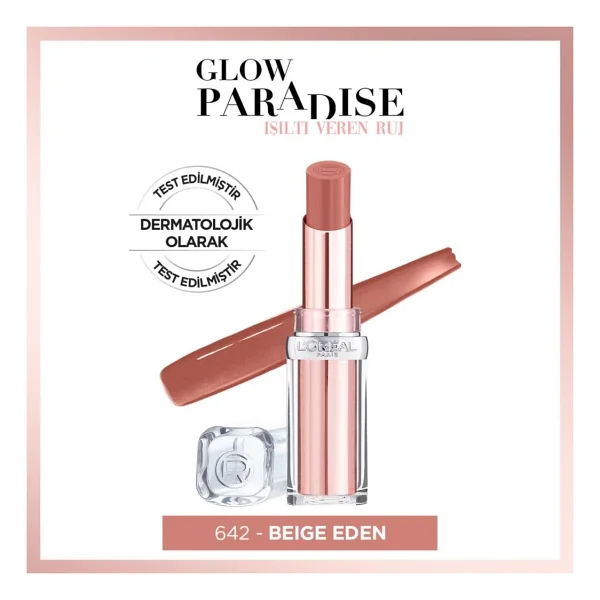 L'oreal Paris Glow Paradise Işıltı Veren 642 Beige Eden Stick Ruj - Görsel 2