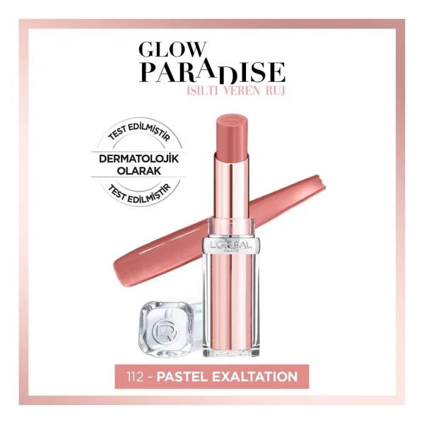 L'oreal Paris Glow Paradise Işıltı Veren 112 Pastel Exaltation Stick Ruj - Görsel 2
