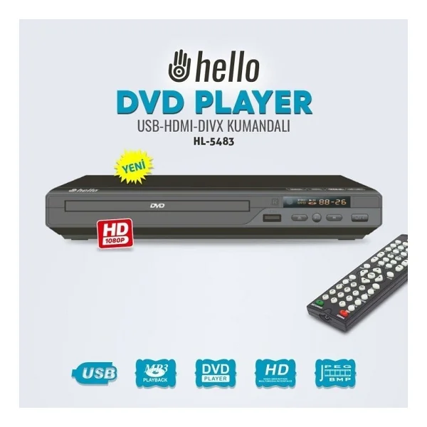 Hello Hl-5483 HD DVD Oynatıcı - Görsel 3
