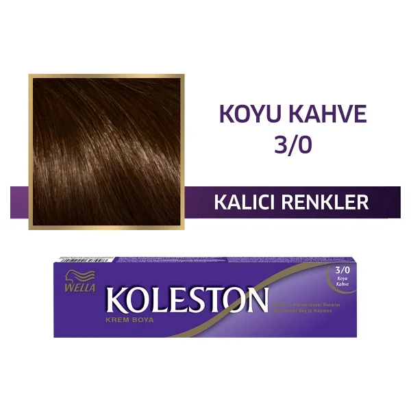 Koleston Single 3.0 Koyu Kahve Saç Boyası - Görsel 2