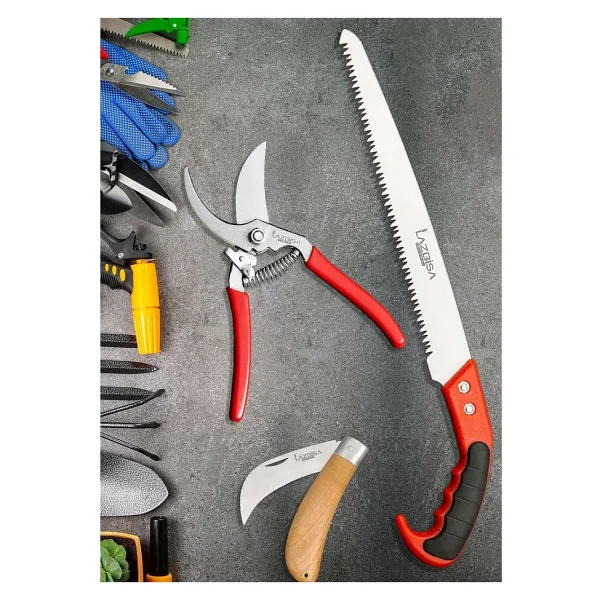 Lazbisa Lz-K11 Budama Makası Budama Testeresi Ve Aşı Çakısı Bıçağı 3 Lü Set - Görsel 6