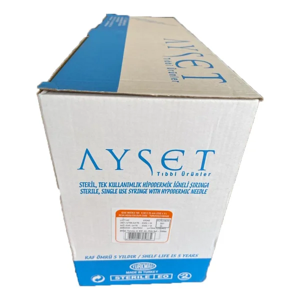 Ayset Steril Turuncu İğne Ucu 0,50x25mm (25gx1") 500 Adet - Görsel 2