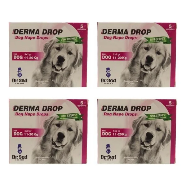 Dr Sed Pharma Derma 11-20 Kg Köpek Dış Parazit Damla 4 Kutu - Görsel 2