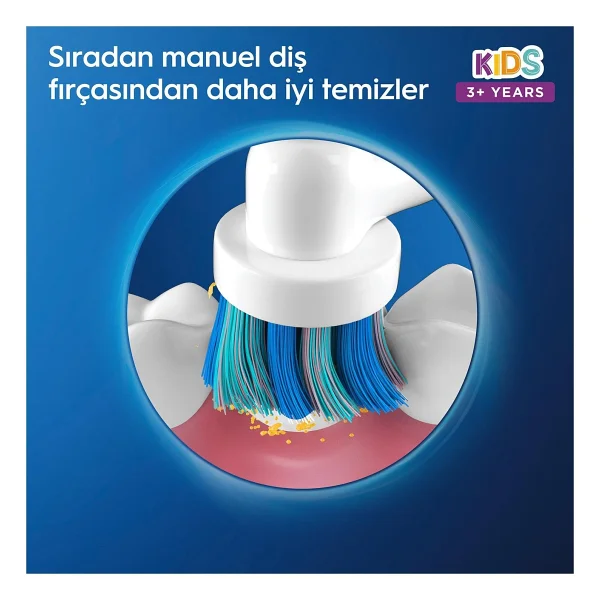 Oral-B Vitality D100 Spiderman Seyahat Kaplı Şarjlı Çocuk Diş Fırçası - Görsel 3