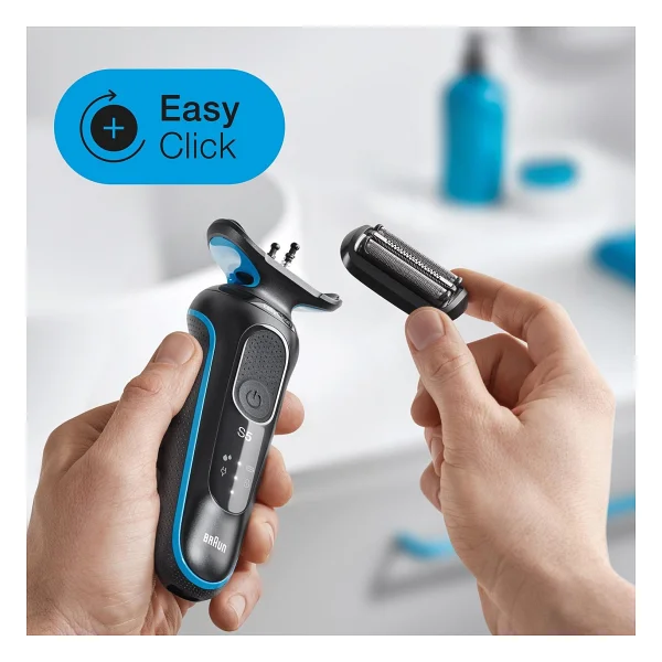 Braun Yeni Seri 5 B1000s Autosense Easyclean Easyclick Islak Ve Kuru Tıraş Makinesi - Görsel 4