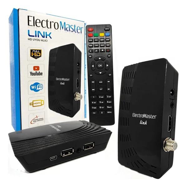 Electromaster Link Wi-Fi Full HD Uydu Alıcısı - Görsel 2