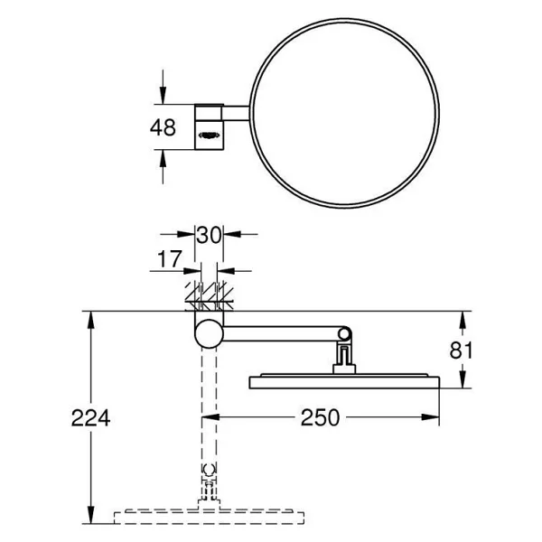 Grohe Selection Makyaj Aynası - 41077gl0 - Görsel 3