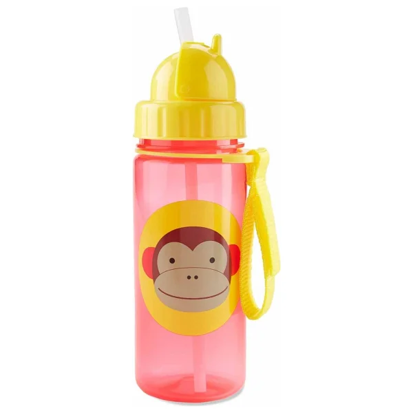 Skip Hop Pipetli Suluk 390 Ml Maymun Renkli Bpa İçermeyen Dayanıklı Pp Materyal - Görsel 2
