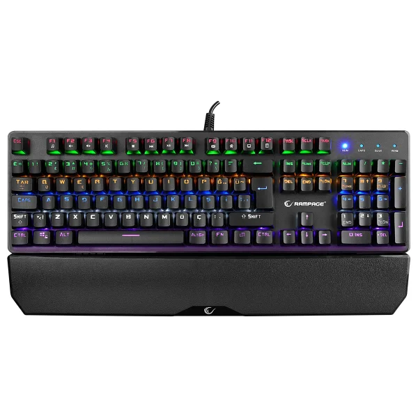 Rampage Umbra Kb-R86 Siyah Blue Switch Kablolu Mekanik Oyuncu Klavyesi - Görsel 2