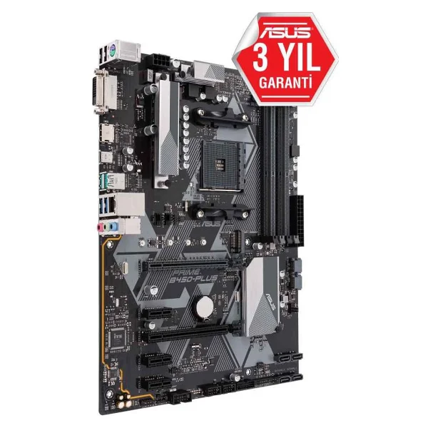Asus Prime B450 Plus AMD AM4 DDR4 ATX Anakart - Görsel 3