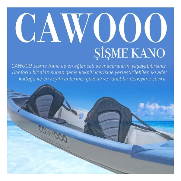 Cawooo 2 Kişilik Koltuklu Şişme Kano - Görsel 6