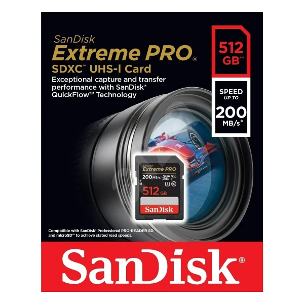 Sandisk Extreme Pro Sdsdxxd-512g-Gn4ın Class 10 Uhs-I U3 V30 512 GB Hafıza Kartı - Görsel 4