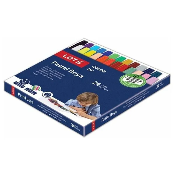 Lets Karton Kutulu 24'lü Pastel Boya - Görsel 2