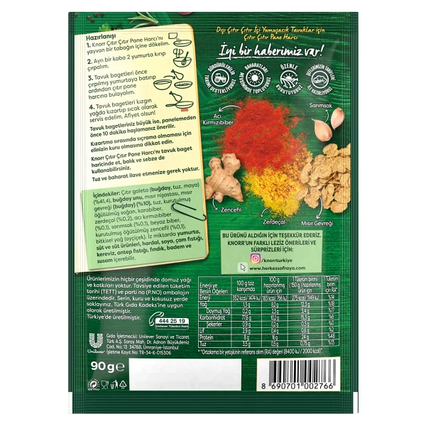 Knorr 90 Gr Çıtır Pane Harcı - Görsel 7