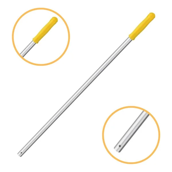 Mulpex Premium Kalite Alüminyum Eloksallı Sap, Delikli 140 Cm. Sarı - Görsel 2