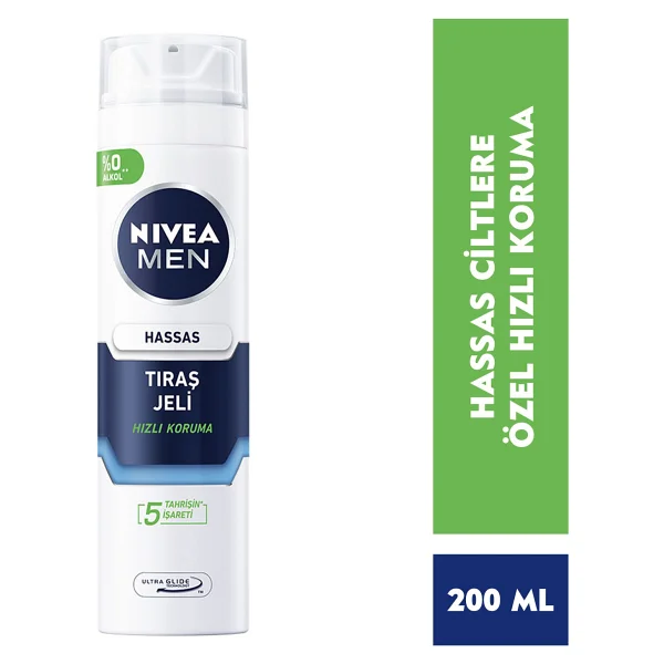 Nivea Men Hassas 200 Ml Tıraş Jeli - Görsel 10