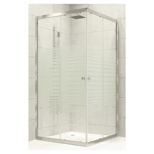 Durul Duşakabin Kare Çizgili - Ölçü : 90x90 Cm 90x90 Cm - Görsel 7