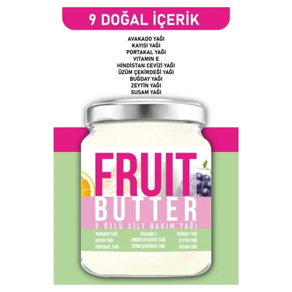Rc Cosmetics Fruit Butter 190 Ml Cilt Bakım Yağı - Görsel 3