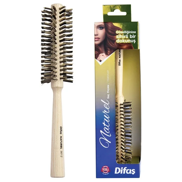 Difaş Saç Fırçası Natural 3012 - Görsel 2