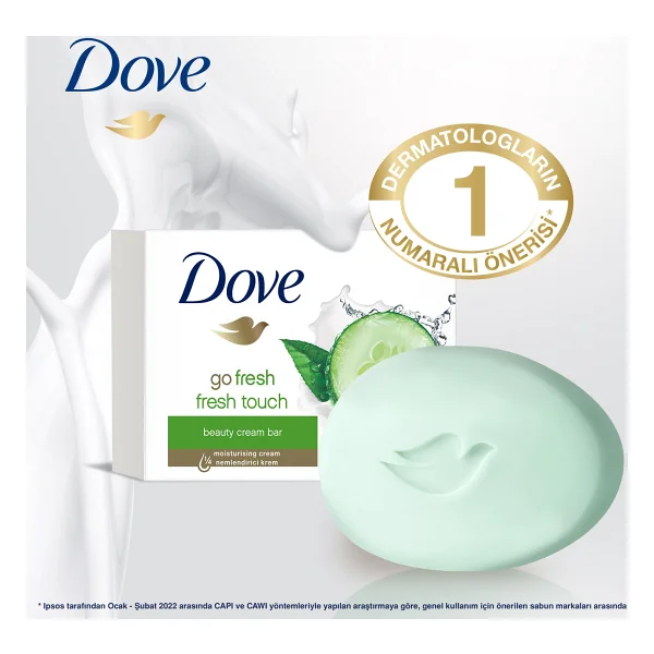Dove Cream Bar Fresh Touch 90 Gr Güzellik Sabunu - Görsel 3