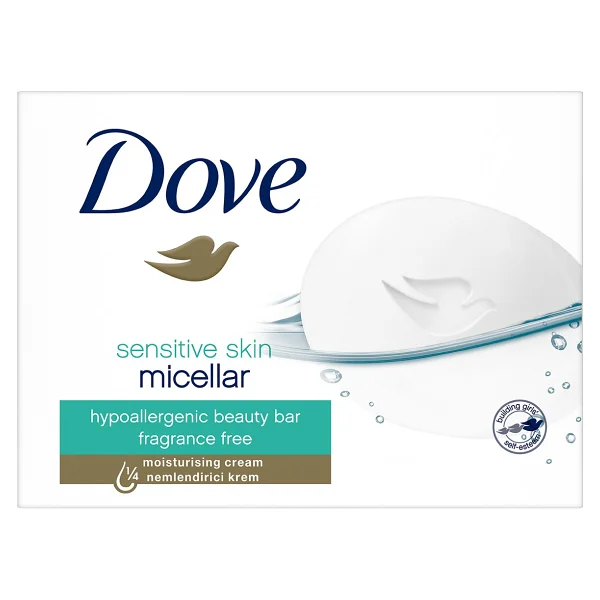 Dove Sensitive Skin Micellar Cream Bar 90 Gr Nemlendirici Sabun - Görsel 2