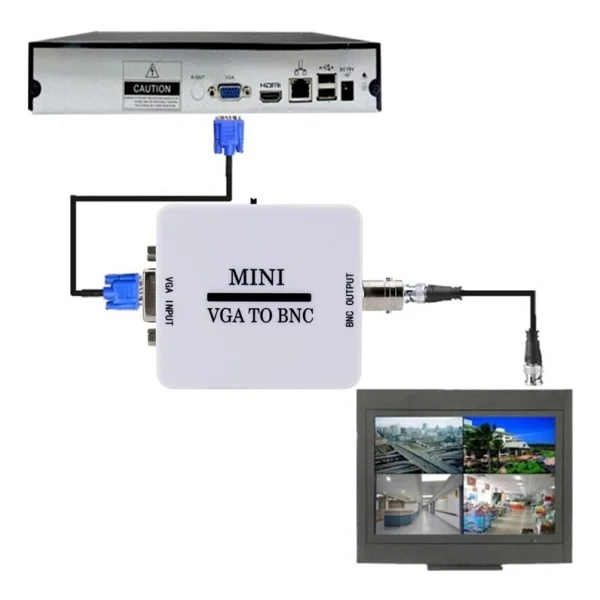 Alfais 5065 Vga To Bnc Çevirici Dönüştürücü Adaptör - Görsel 2