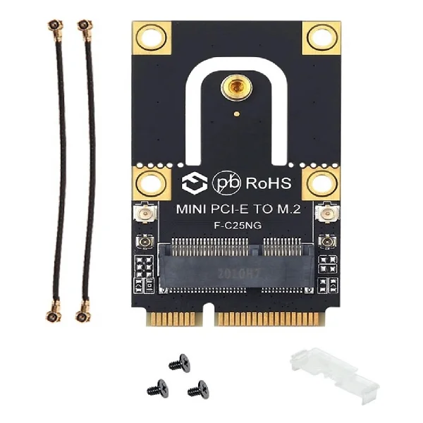Alfais 5088 Mini Pci-E Express To M.2 Ngff Wi-Fi Wireless Bluetooth Çevirici Dönüştürücü Kart - Görsel 6