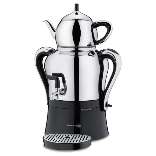Korkmaz A842 Çaykolik Inox/Krom 2000 W Çelik Semaver - Görsel 5
