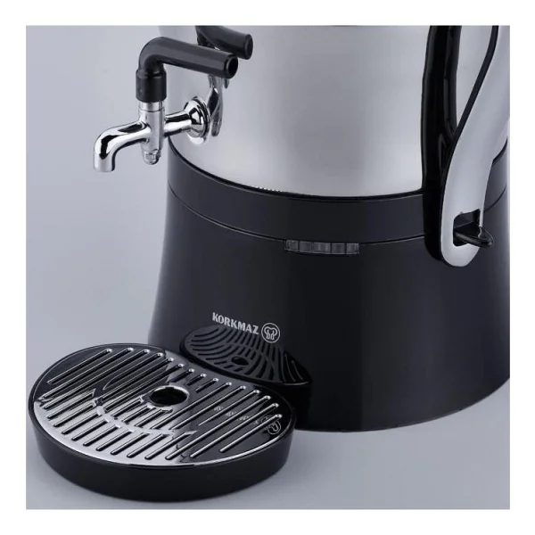Korkmaz A842 Çaykolik Inox/Krom 2000 W Çelik Semaver - Görsel 6